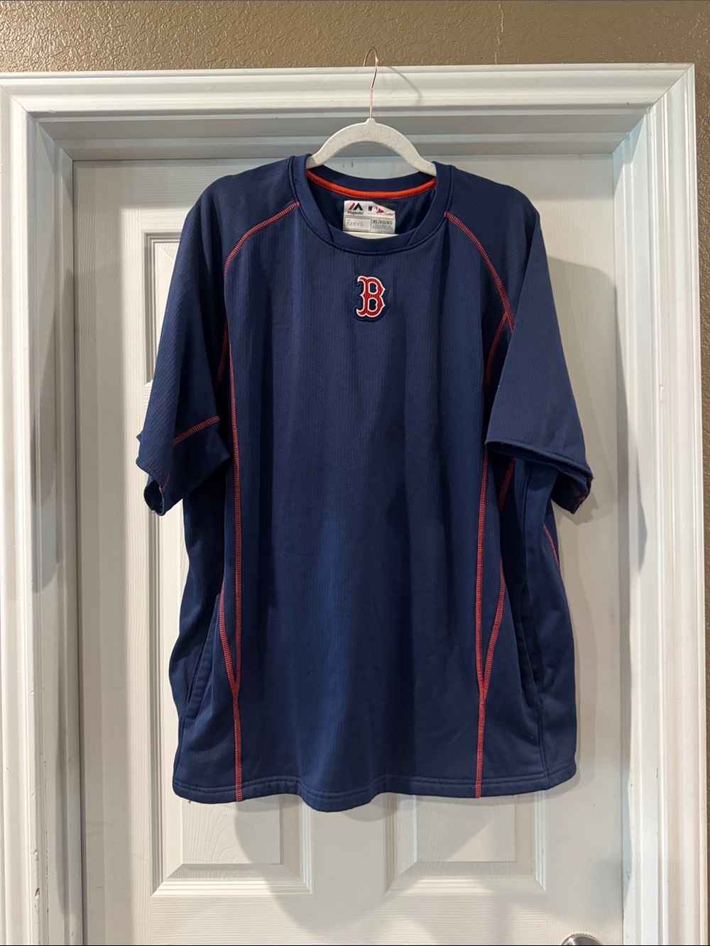 Boston Red Sox Men’s Navy Performance Short Sleeve Pullover